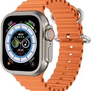 Smartwatch Ultra Pro con 2 correas ( negro + naranja  )