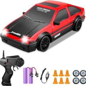 Coche teledirigido drift 1:24 RETRO ROJO
